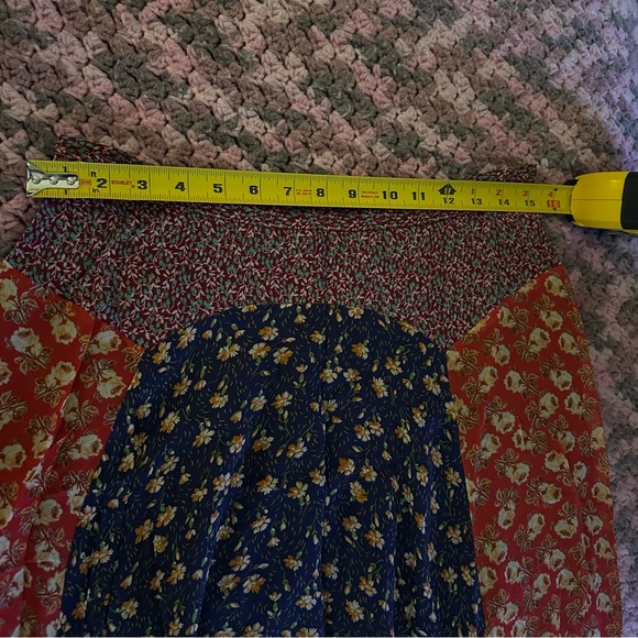 Anthropologie Meadow Rue frilly midi flowy floral skirt cottage core Size 8 - Picture 13 of 15
